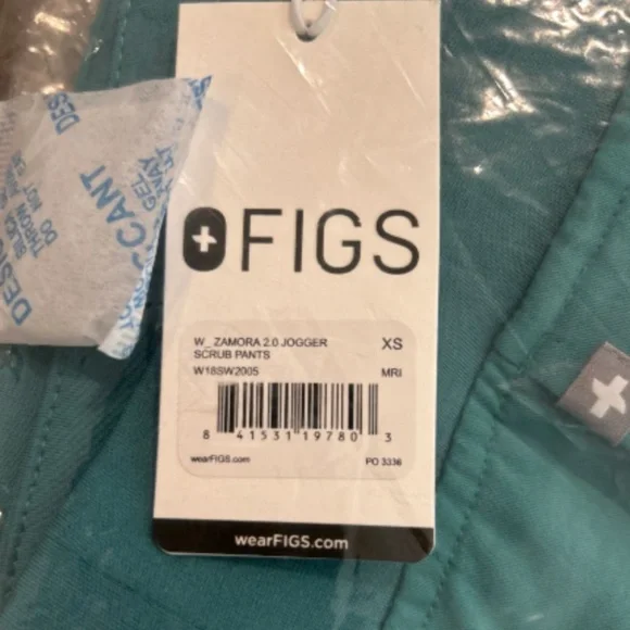 Figs Scrub Pants, Cactus, XS/Regular - Picture 2 of 2